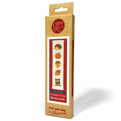 Autumn Lover Cross Stitch Bookmark Kit