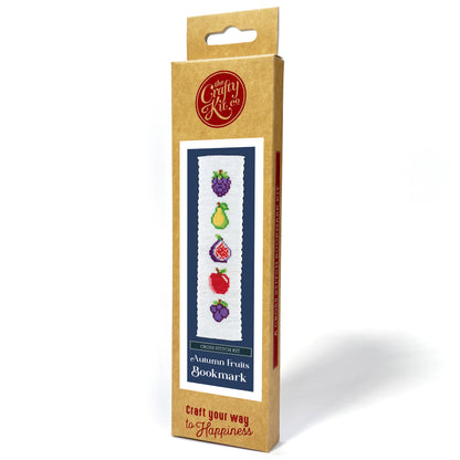 Autumn Fruits Cross Stitch Bookmark Kit