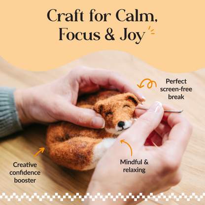 Bee in a Hoop Needle Felting Craft Kit