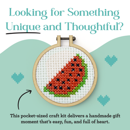 You're One In A Melon Mini Matchbox Cross Stitch Kit