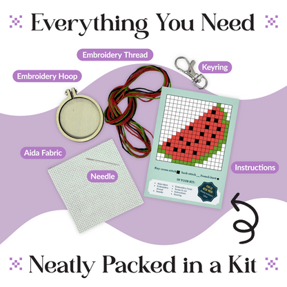 You're One In A Melon Mini Matchbox Cross Stitch Kit