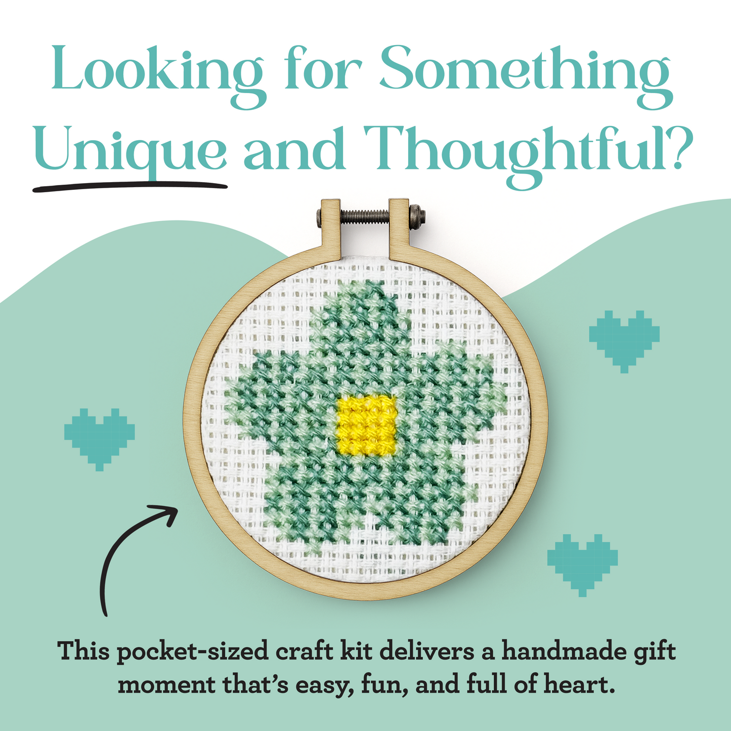 Happy Mother's Day (Flower) Mini Matchbox Cross Stitch Kit