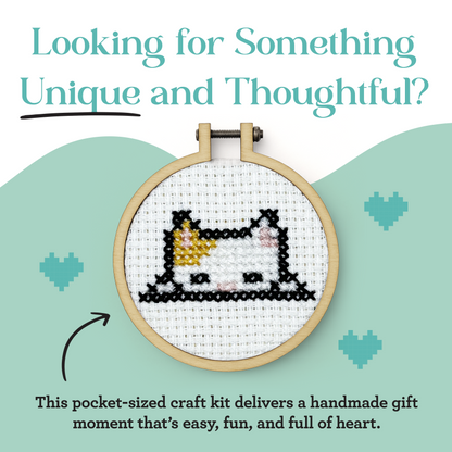 How Are You Feline? Mini Matchbox Cross Stitch Kit