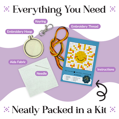 You are My Sunshine Mini Matchbox Cross Stitch Kit