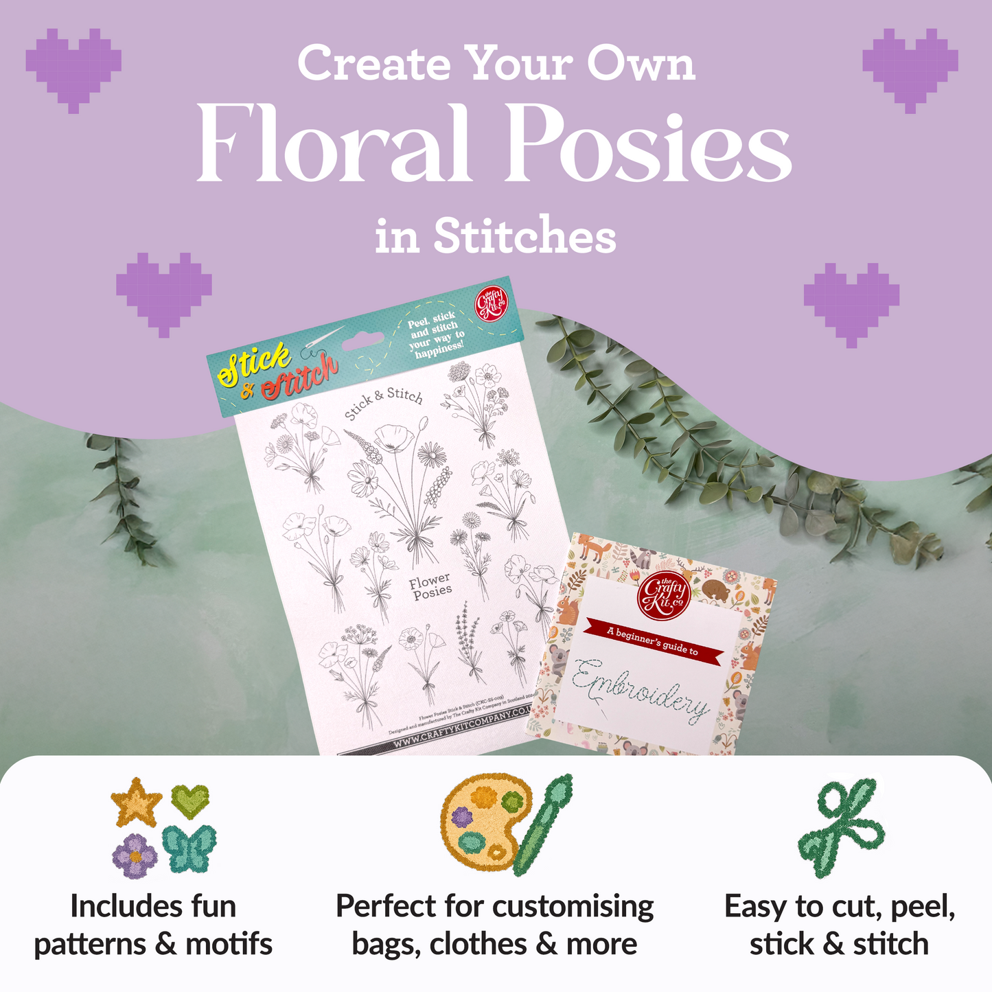 Flower Posies Stick & Stitch Embroidery