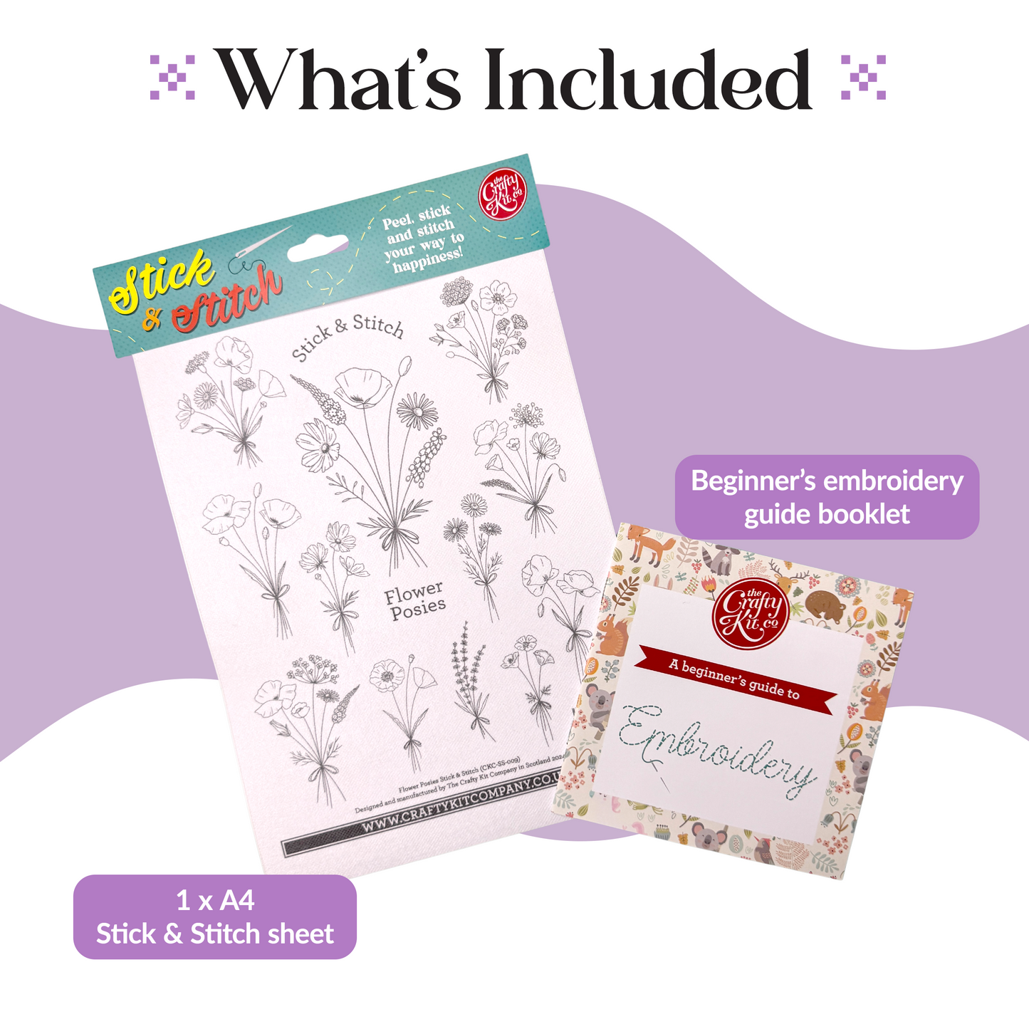 Flower Posies Stick & Stitch Embroidery