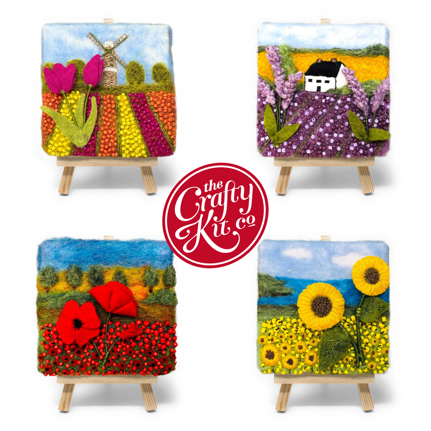 CKC Mini Masterpieces: Flower Fields Needle Felting Bundle