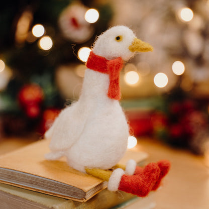 Winter Goose Needle Felting Kit