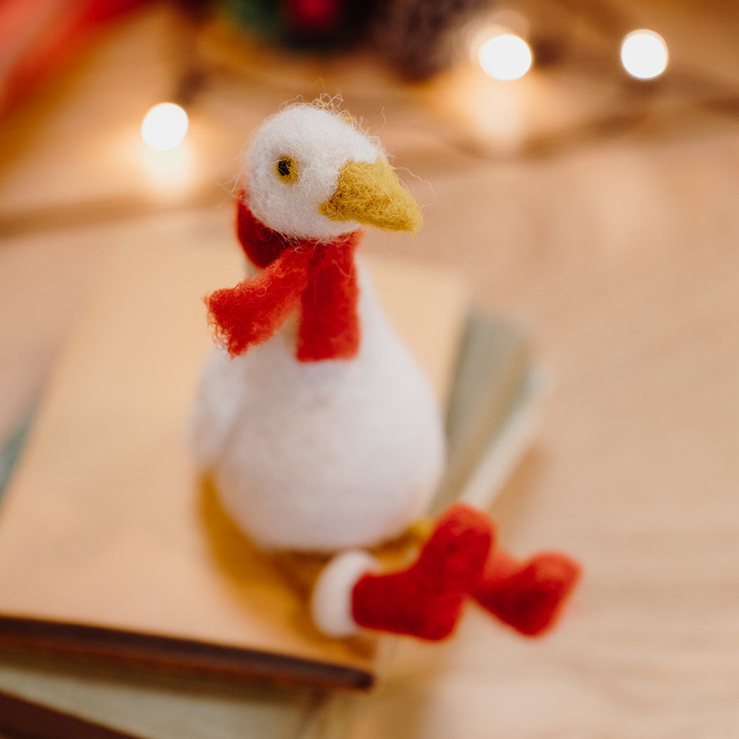 Winter Goose Needle Felting Kit