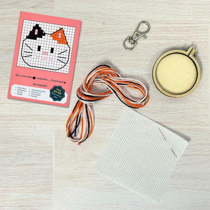 Have a Purr-fect Day! Mini Matchbox Cross Stitch Kit