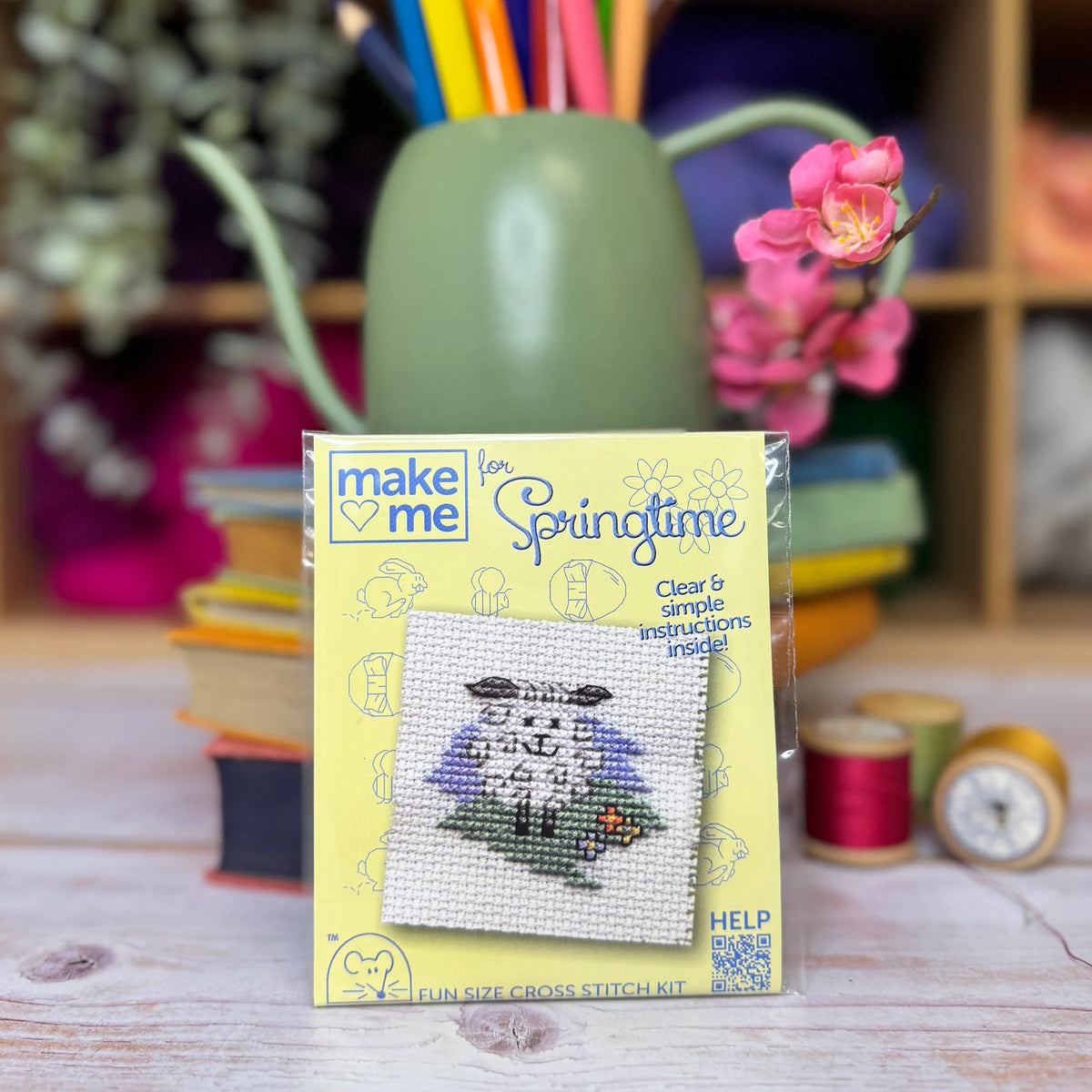 Springtime Lamb Mini Cross Stitch Kit