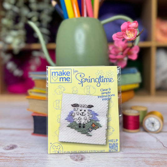 Springtime Lamb Mini Cross Stitch Kit