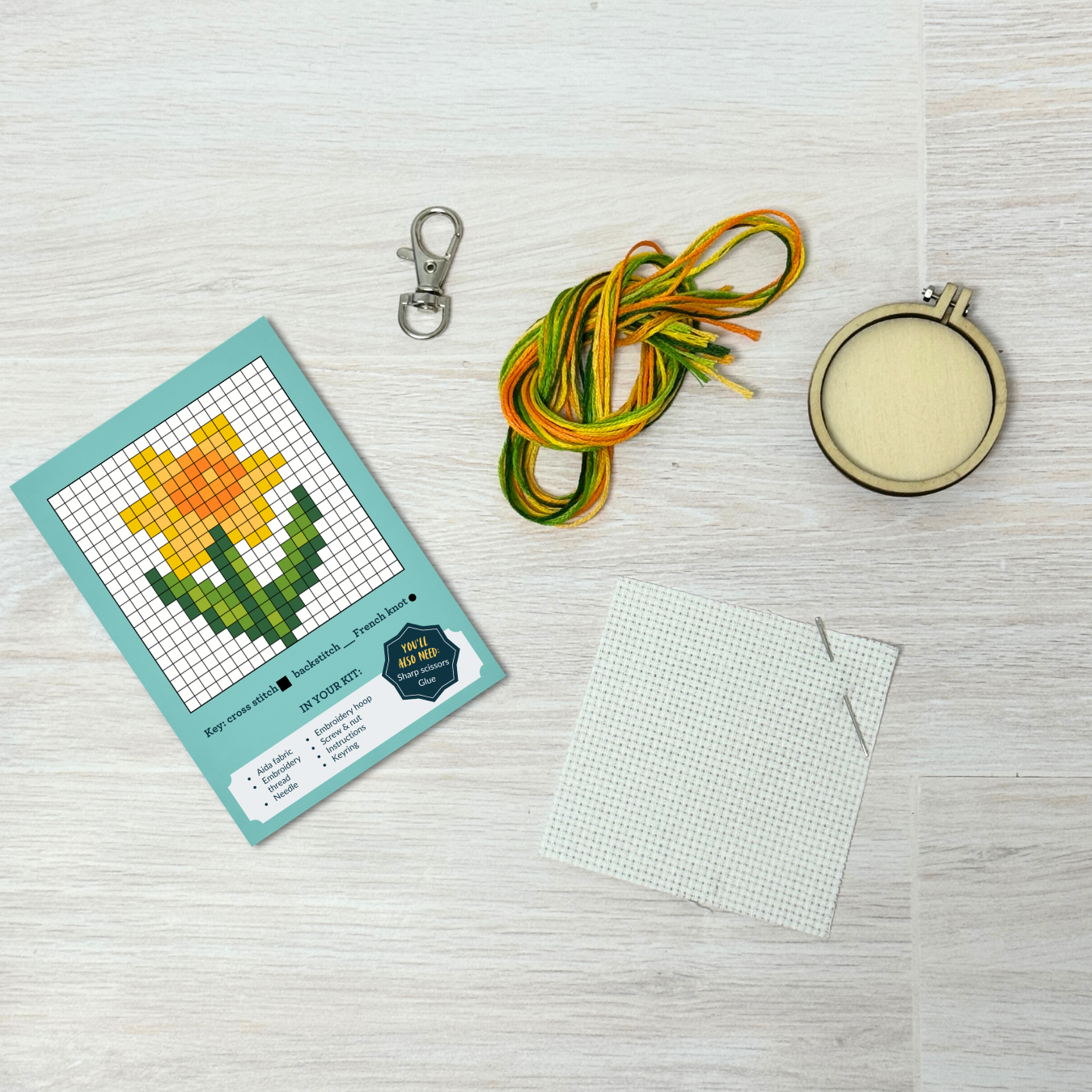 You Brighten My Day! Mini Matchbox Cross Stitch Kit