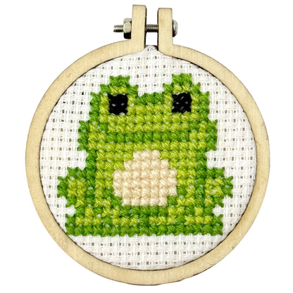 Don't You Frog-et About Me! Mini Matchbox Cross Stitch Kit