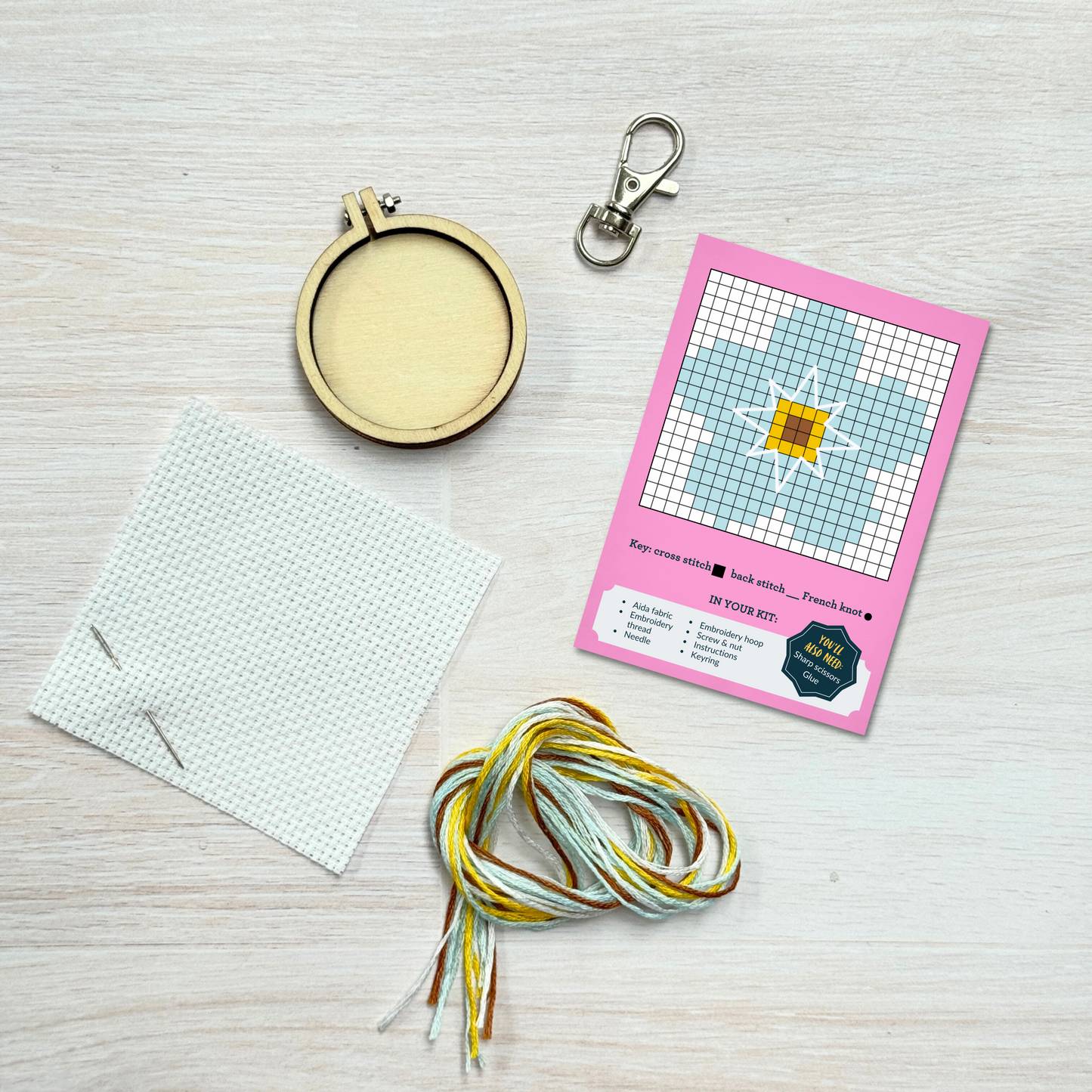 Forget-Me-Not! Mini Matchbox Cross Stitch Kit