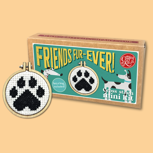Friends Fur-ever! Mini Matchbox Cross Stitch Kit