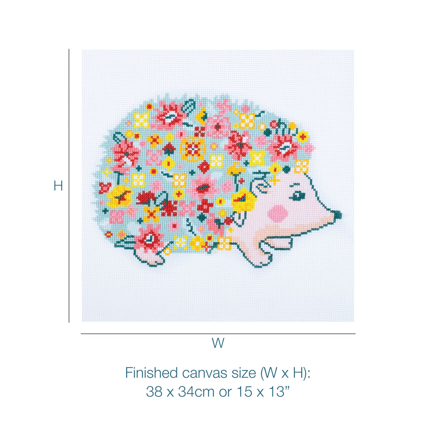 Trimits Stitch your Own Hedgehog Large Cross Stitch Craft Kit