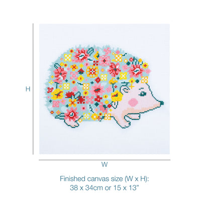 Trimits Stitch your Own Hedgehog Large Cross Stitch Craft Kit