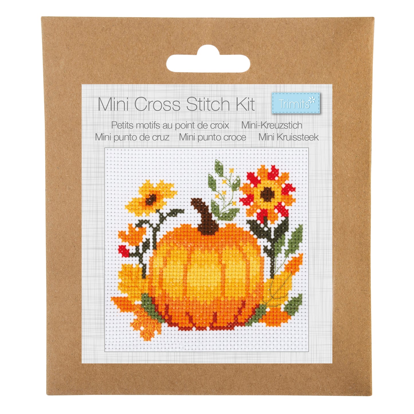 Trimits Stitch your Own Pumpkin Cross Stitch Kit