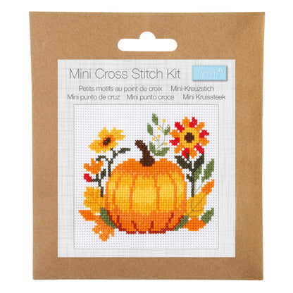 Trimits Stitch your Own Pumpkin Cross Stitch Kit