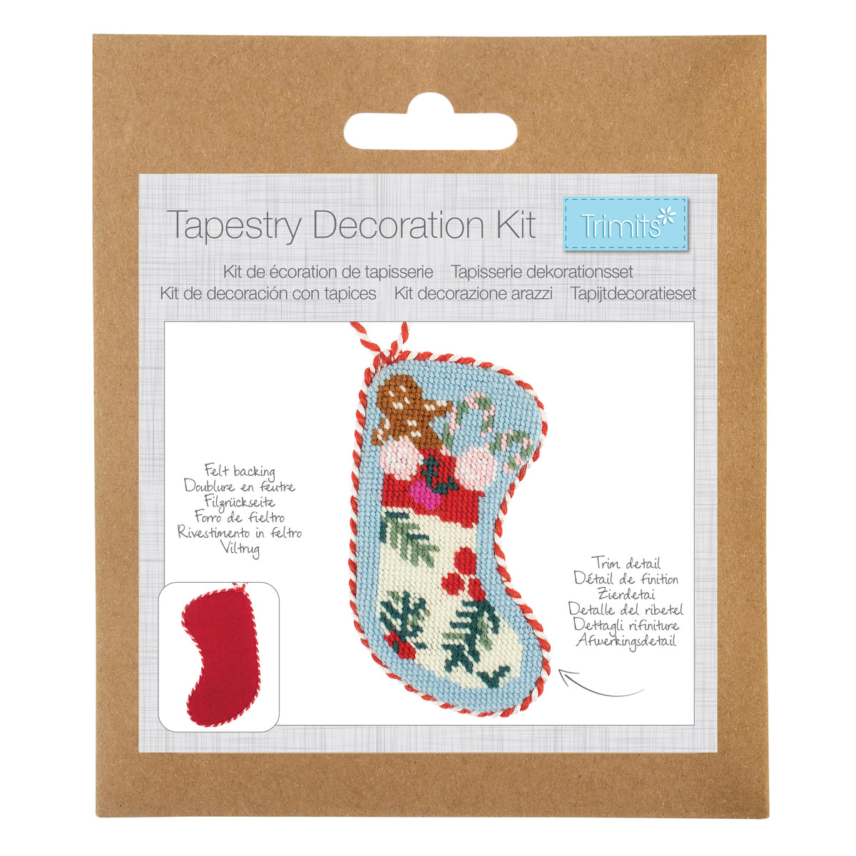 Trimits Christmas Stocking Tapestry Craft Kit