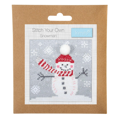 Trimits Stitch your Own Snowman Cross Stitch Kit