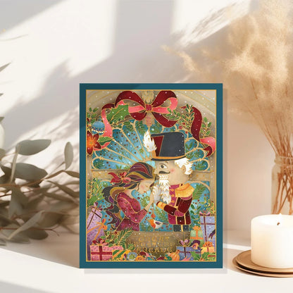 Christmas Love Story Batik Greeting Card