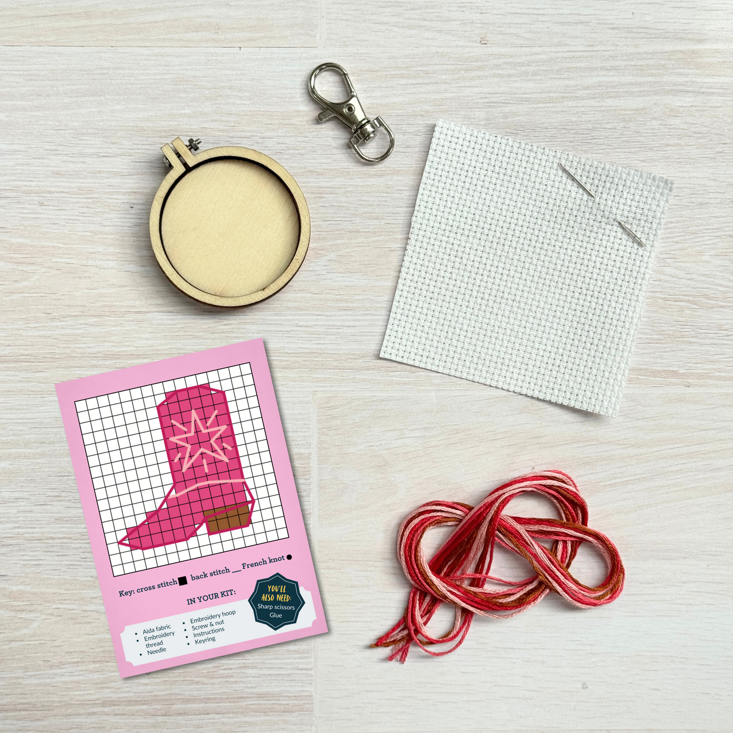 Welcome to The Pink Pony Club! Mini Matchbox Cross Stitch Kit