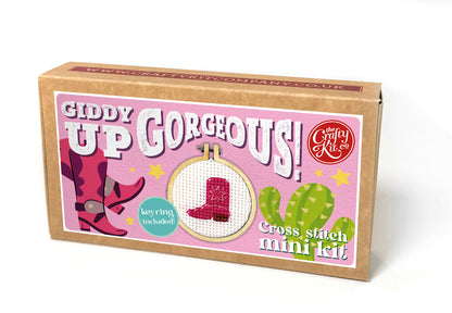 Giddy Up, Gorgeous! Mini Matchbox Cross Stitch Kit