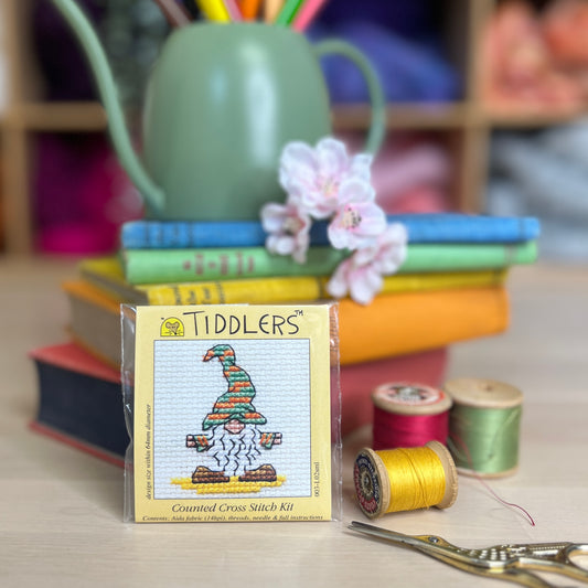 Tiddlers Gnome Mini Cross Stitch Kit