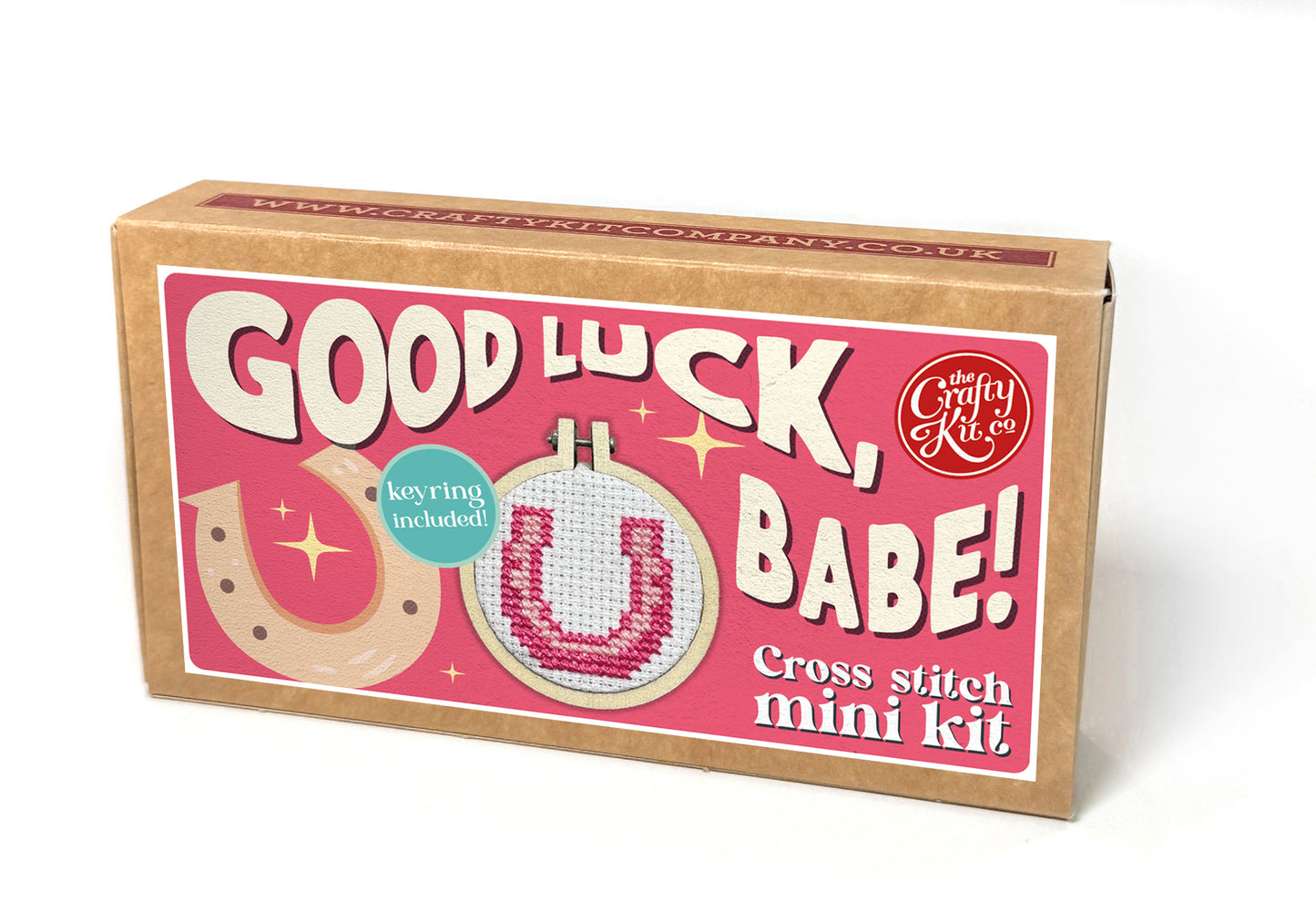 Good Luck, Babe! Mini Matchbox Cross Stitch Kit