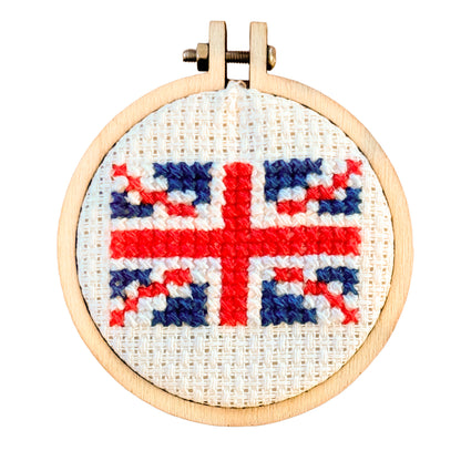Greetings from Great Britain! Mini Matchbox Cross Stitch Kit