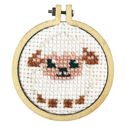 Greetings from The Cotswolds (sheep) Mini Matchbox Cross Stitch Kit