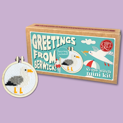 Greetings from Berwick! Mini Matchbox Cross Stitch Kit