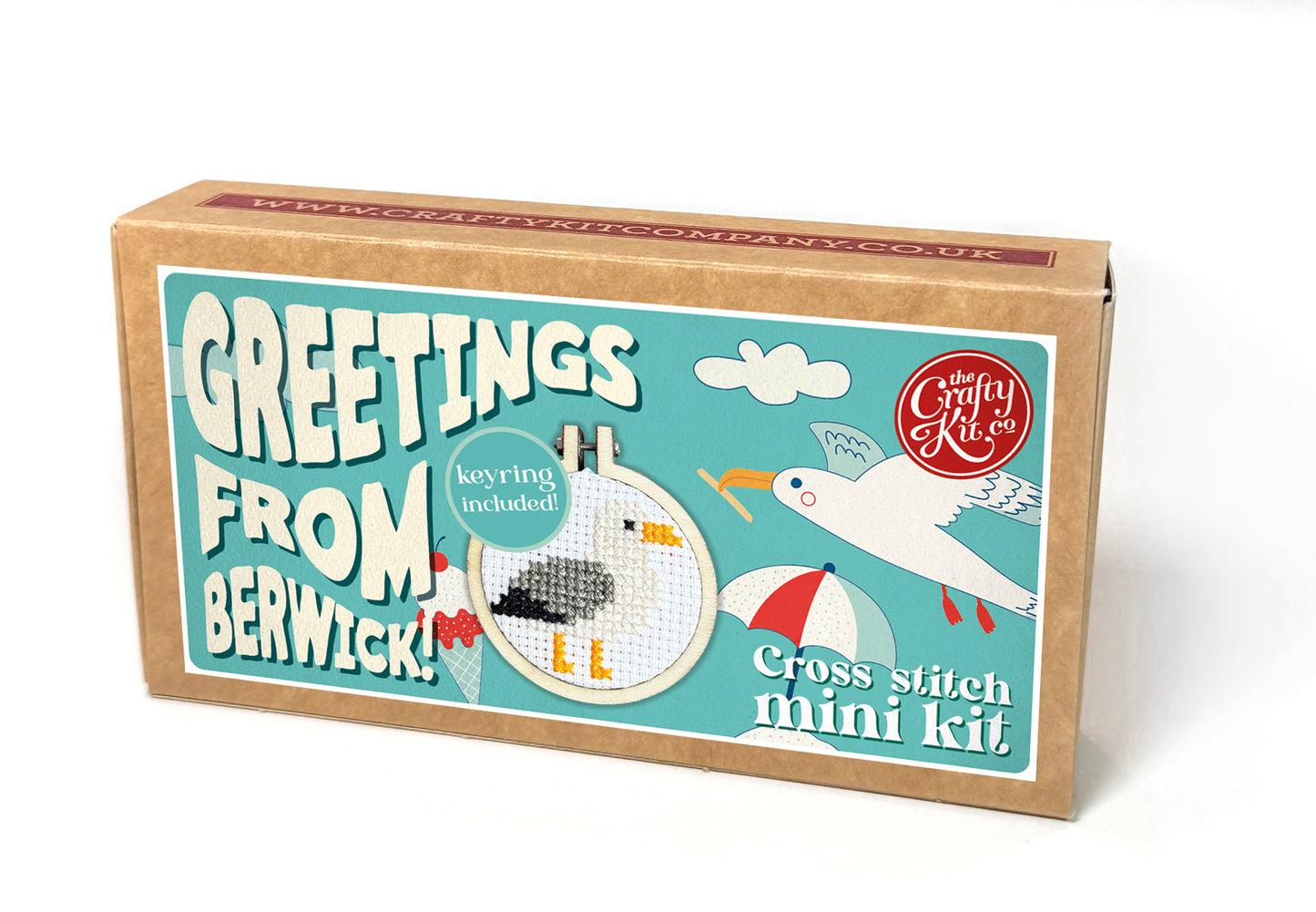 Greetings from Berwick! Mini Matchbox Cross Stitch Kit