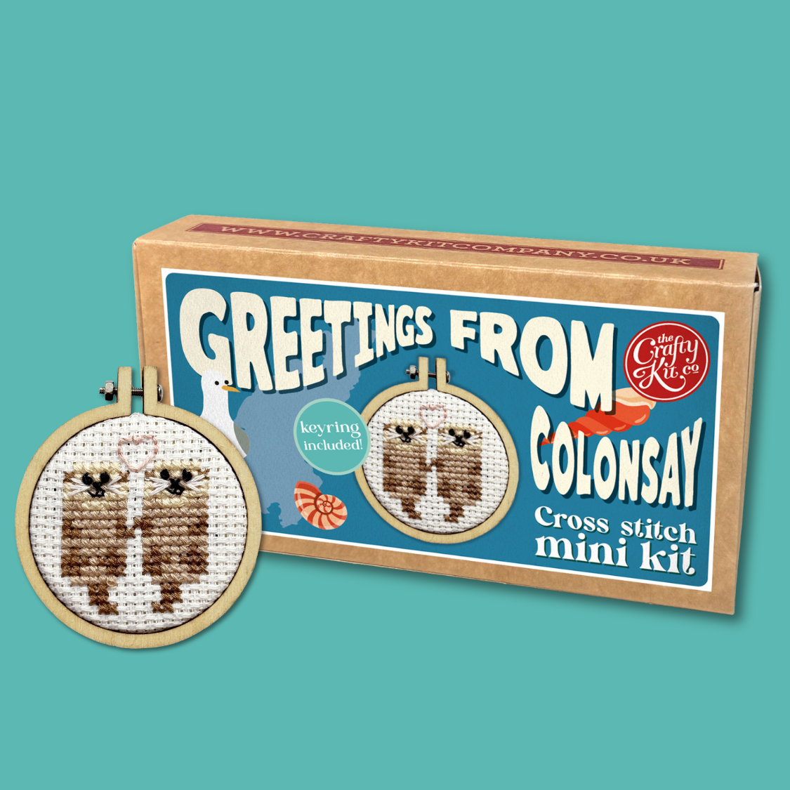 Greetings from Colonsay Mini Matchbox Cross Stitch Kit