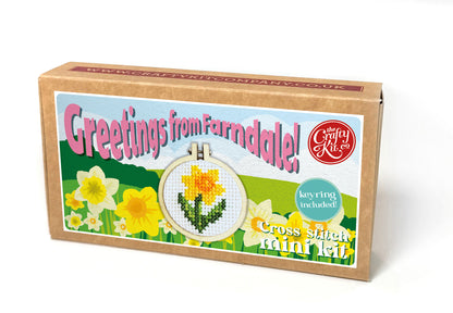 Greetings from Farndale! Mini Matchbox Cross Stitch Kit