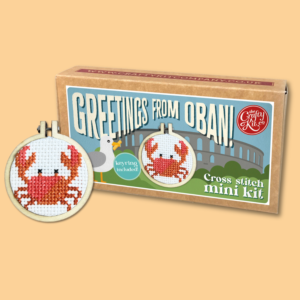 Greetings from Oban! Mini Matchbox Cross Stitch Kit