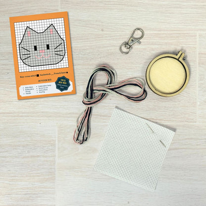 You're the Cats Whiskers! Mini Matchbox Cross Stitch Kit