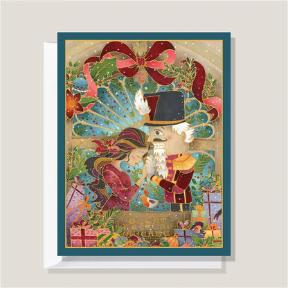 Christmas Love Story Batik Greeting Card