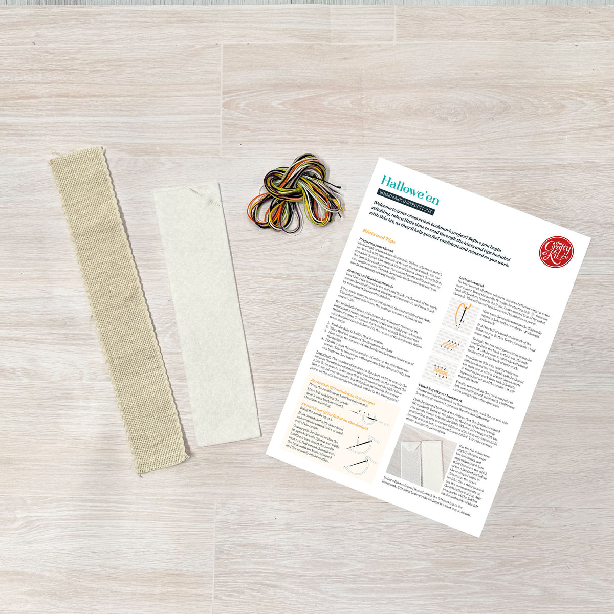 Hallowe'en Cross Stitch Bookmark Kit