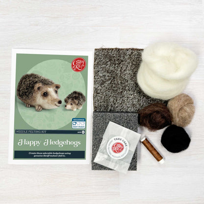 Happy Hedgehogs Needle Felting Craft Kit