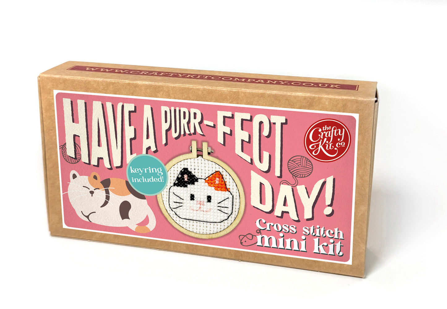 Have a Purr-fect Day! Mini Matchbox Cross Stitch Kit