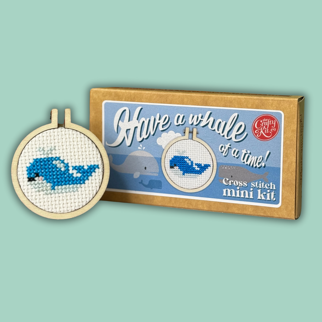 Have A Whale Of A Time! Mini Matchbox Cross Stitch Kit