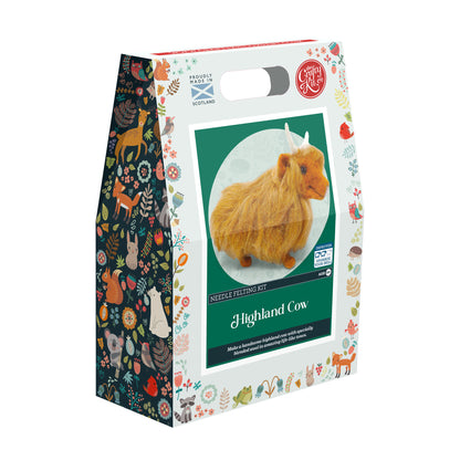 Highland Cow Needle Felting Craft Kit
