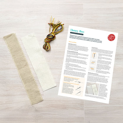 Honey Bee Cross Stitch Bookmark Kit