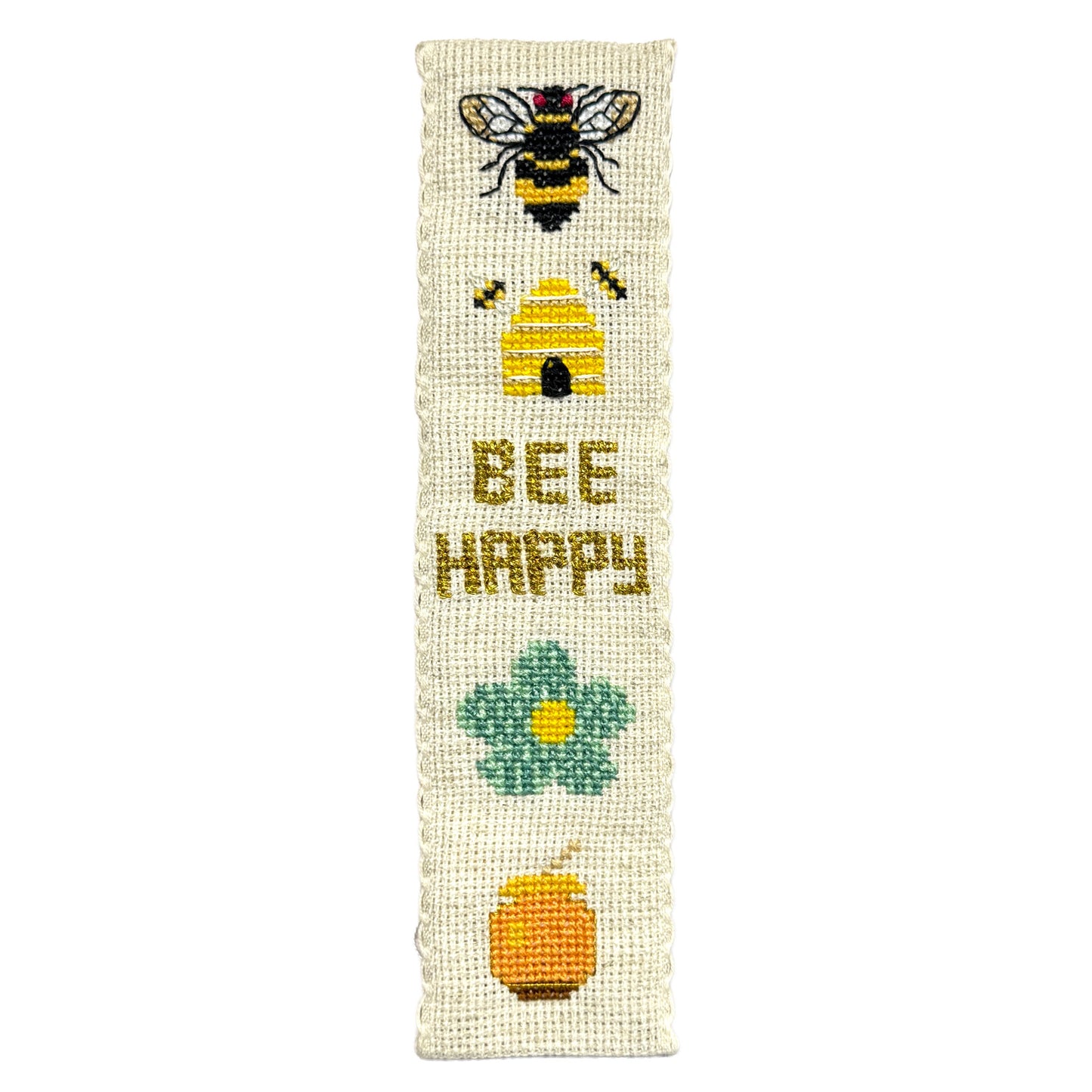 Honey Bee Cross Stitch Bookmark Kit