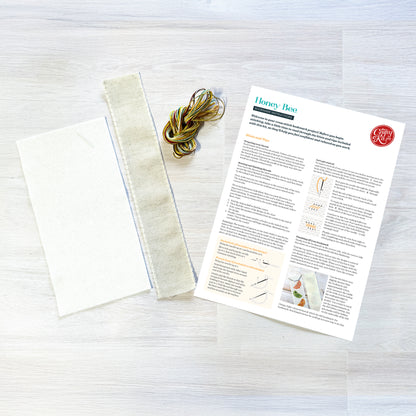 Honey Bee Cross Stitch Bookmark Kit