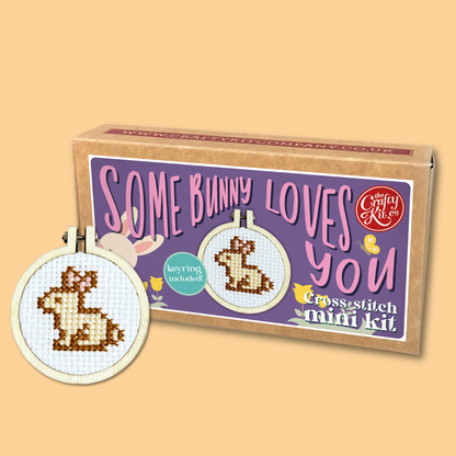 Some Bunny Loves You! Mini Matchbox Cross Stitch Kit