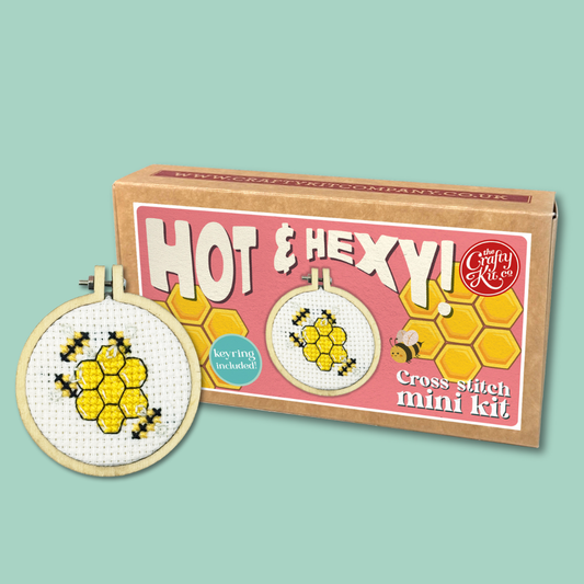 Hot & Hexy! Mini Matchbox Cross Stitch Kit